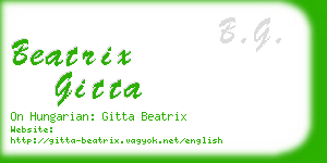 beatrix gitta business card